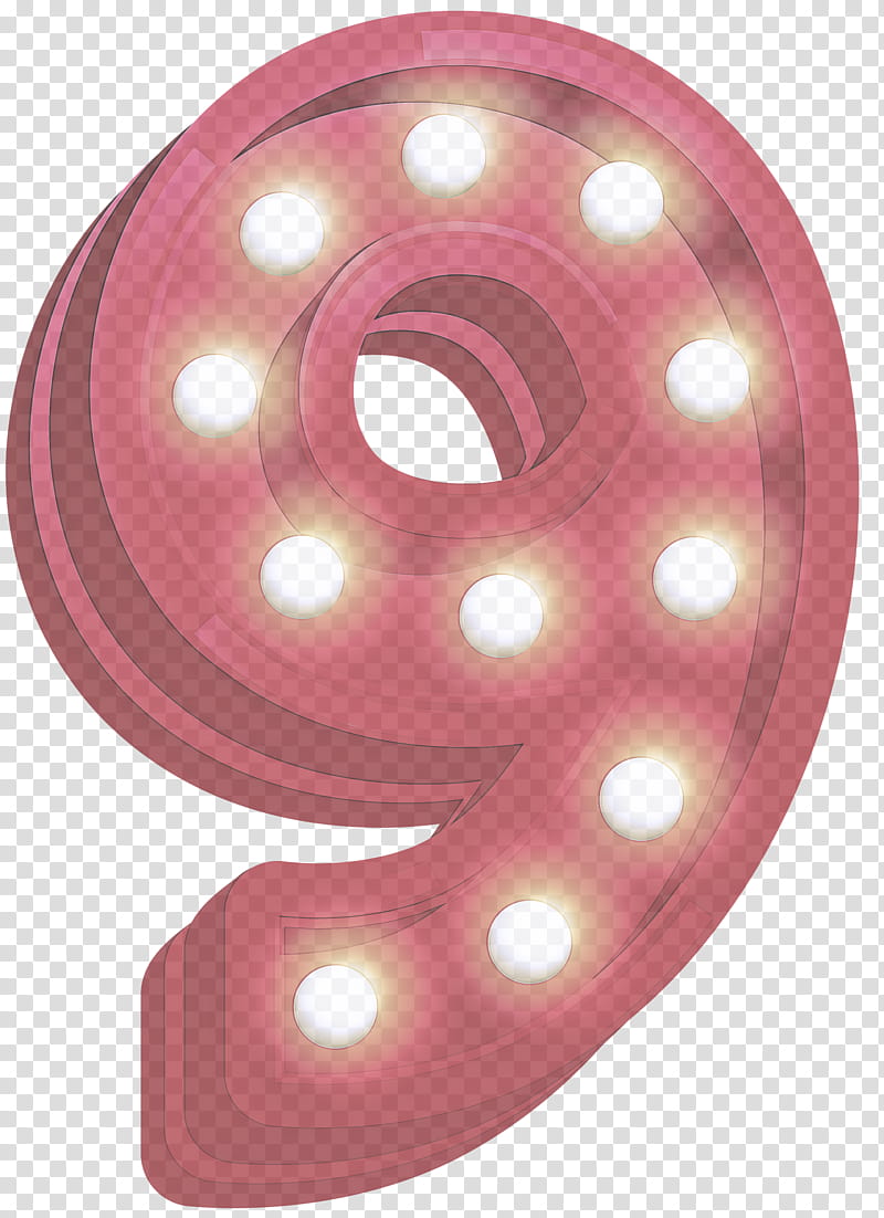 pink light font circle auto part, Magenta, Number transparent background PNG clipart