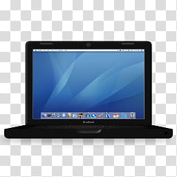 Apple iSet, black laptop illustratino transparent background PNG clipart