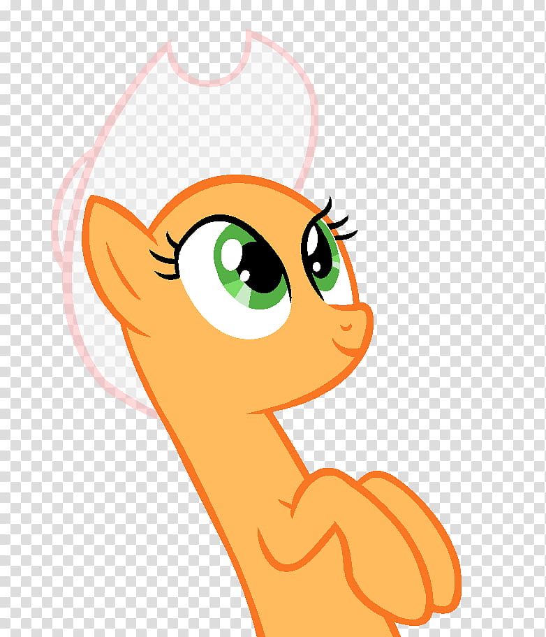 MLP Base Smile, orange Little Pony character graphic transparent background PNG clipart