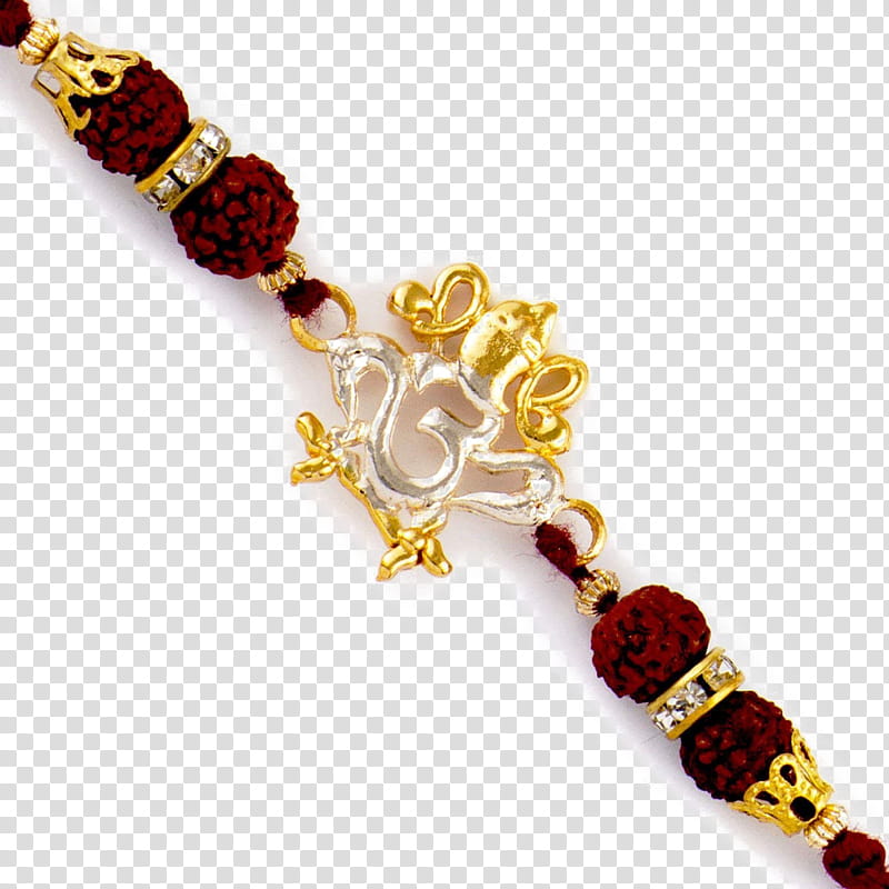 Rakhi, Raksha Bandhan, Rakhee Rakhee, Jewellery, Yellow, Bracelet, Bead, Necklace transparent background PNG clipart