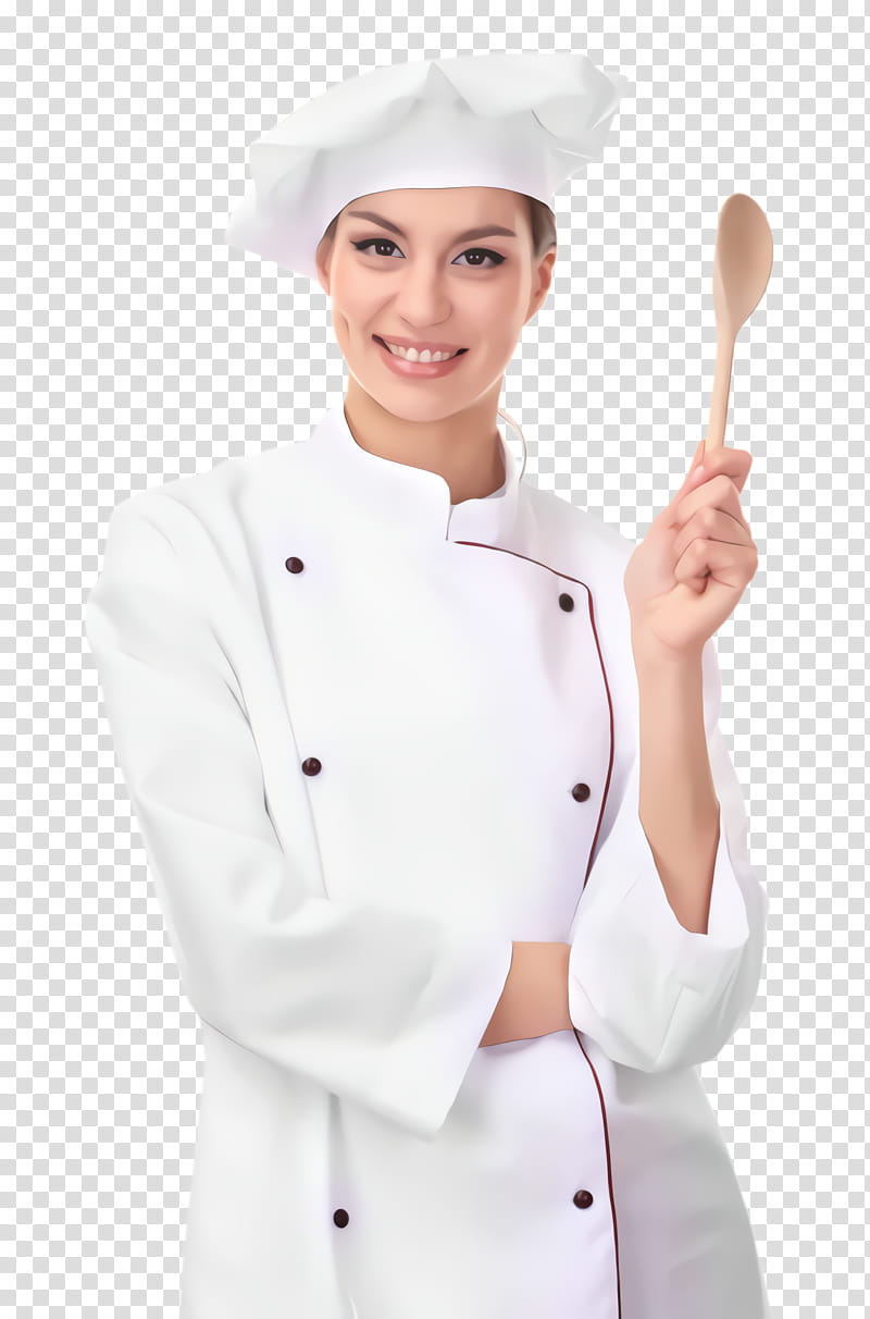 chef's uniform cook chef chief cook uniform, Chefs Uniform, Gesture, Smile, Waiting Staff transparent background PNG clipart
