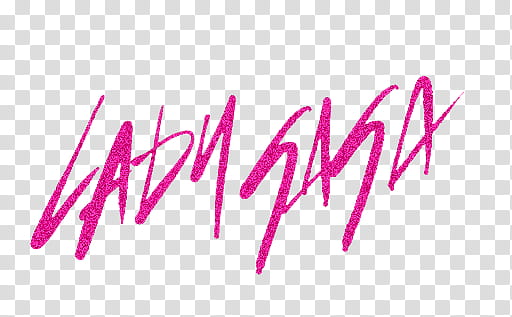 Logo de Lady Gaga rosa transparent background PNG clipart