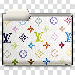 Leather Folder Icons, leather_folder_vuitton, white Louis Vuitton