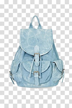 Crazy, blue knapsack transparent background PNG clipart