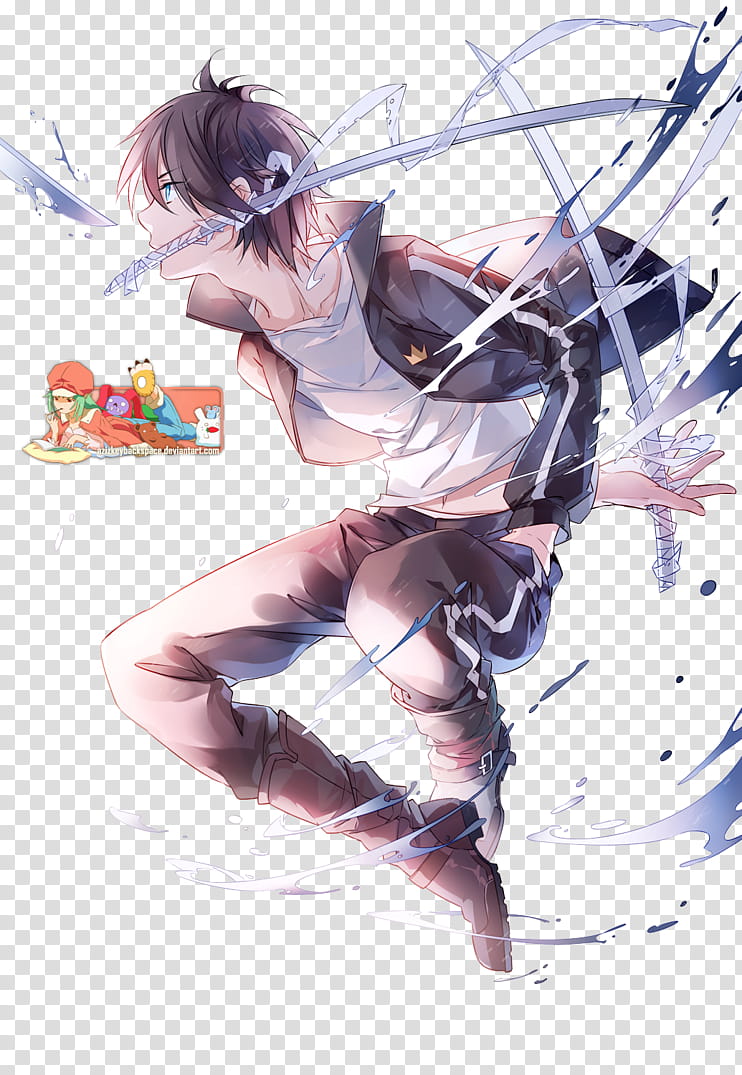 Yato (Noragami), Render, male character illustration transparent background PNG clipart