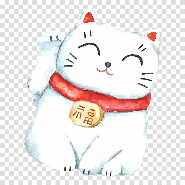 Cats, Manekineko, Drawing, Luck, Cartoon, Small To Mediumsized Cats, Holiday Ornament transparent background PNG clipart