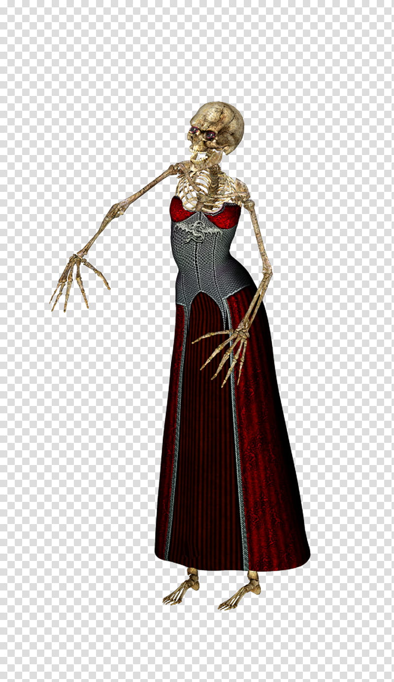 Wheres My Shoes Skeleton, skeleton wearing red dress illustration transparent background PNG clipart