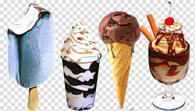 Ice Cream Cone, Sundae, Knickerbocker Glory, Dame Blanche, Ice Cream Cones, Milkshake, Flavor, Knickerbockers transparent background PNG clipart