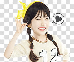 Red Velvet joy kakao talk emoji, Red Velvet Joy transparent background PNG clipart