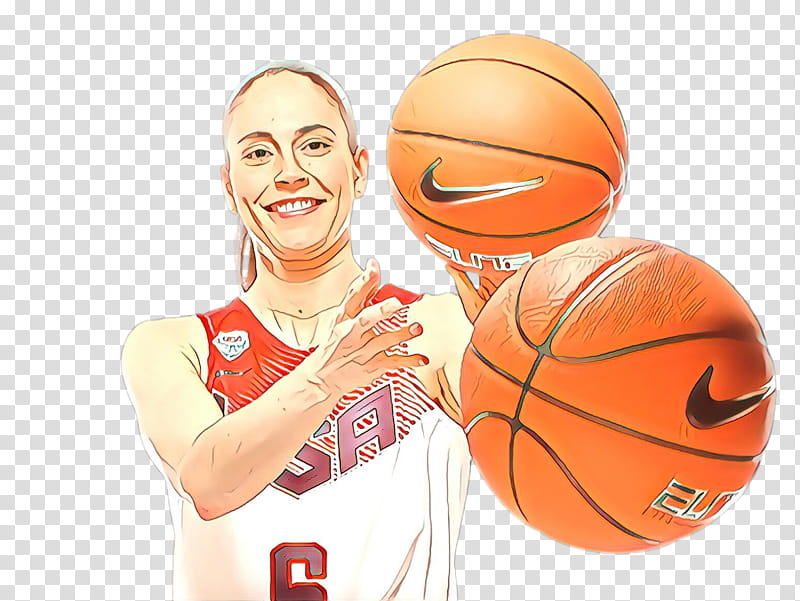 Basketball player Volleyball, Cartoon, Team Sport, Orange, Ball Game, Sports, Sports Equipment, Playing Sports transparent background PNG clipart