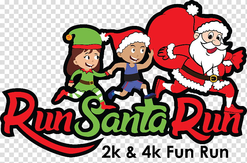 Santa Claus, Christmas , Mumbai Marathon, Running, Youtoocanrun Sports Management Pvt Ltd, 2018, December, 10k Run transparent background PNG clipart