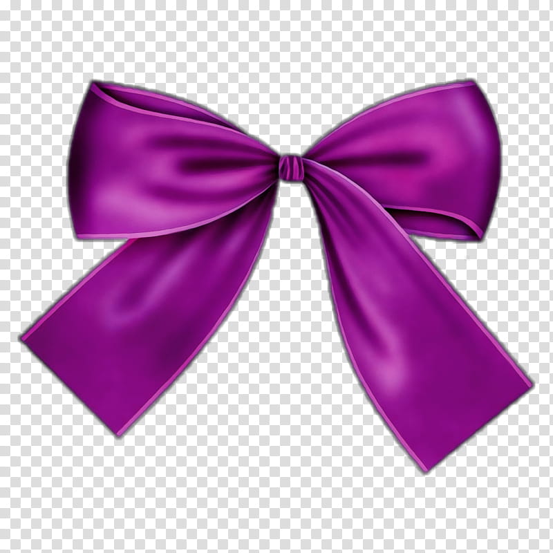 Ribbon Bow Ribbon, Bow Tie, Satin, Shoelace Knot, Purple, Violet, Pink, Silk transparent background PNG clipart