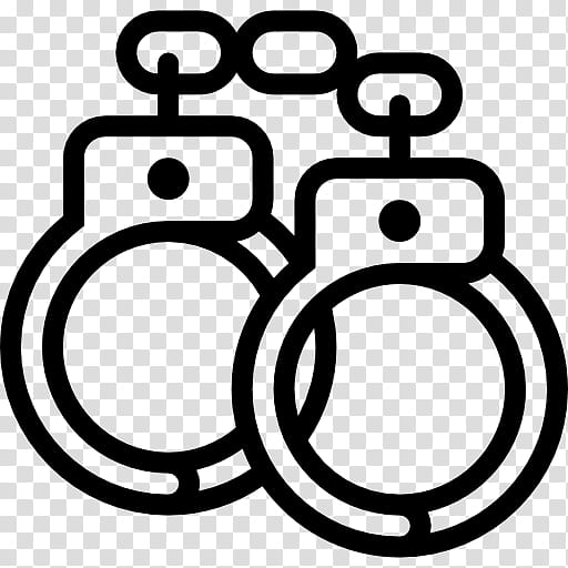 Police, Handcuffs, Physical Restraint, Crime, Line Art, Circle, Coloring Book transparent background PNG clipart