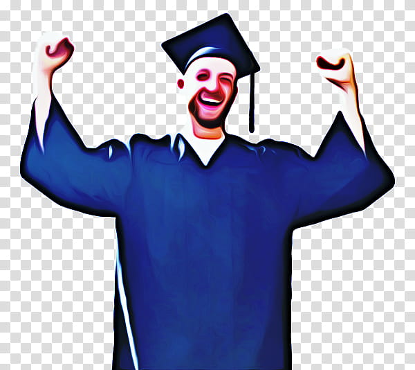 Graduation, Clown, Academic Dress, Character, Behavior, Human, Thumb, Job transparent background PNG clipart