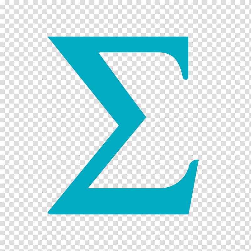 Symbol Turquoise, Sigma, Ichthys, Formula, Equation, Mathematics, Number, Summation transparent background PNG clipart