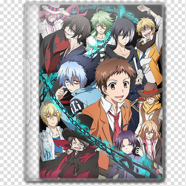 Anime  Summer Season Icon , Servamp, v, group of male anime character movie case transparent background PNG clipart