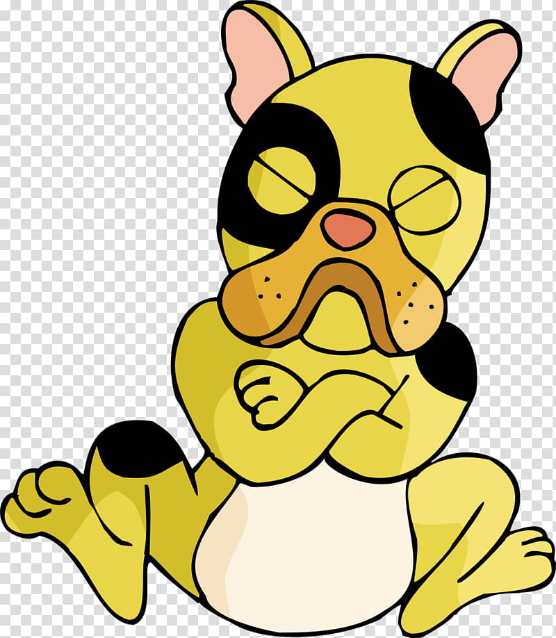 Bulldog Drawing, Cartoon, Puppy, Bulldog, Cuteness, Animal, Yellow, Nose transparent background PNG clipart