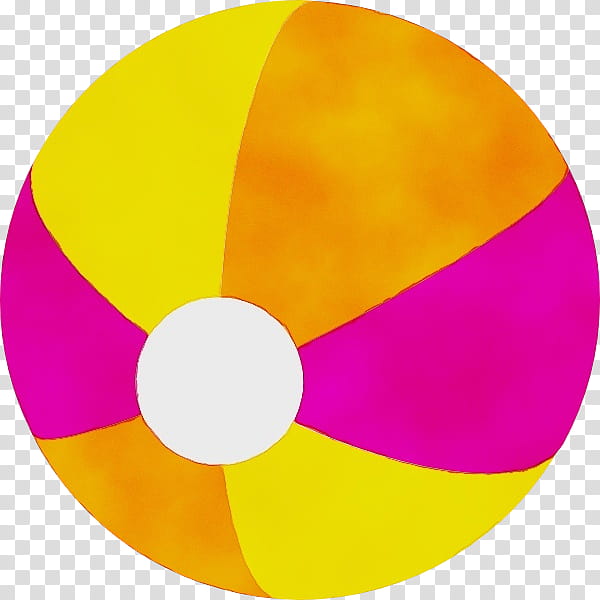 Beach Ball, Watercolor, Paint, Wet Ink, Cartoon, Computer Icons, Yellow, Circle transparent background PNG clipart