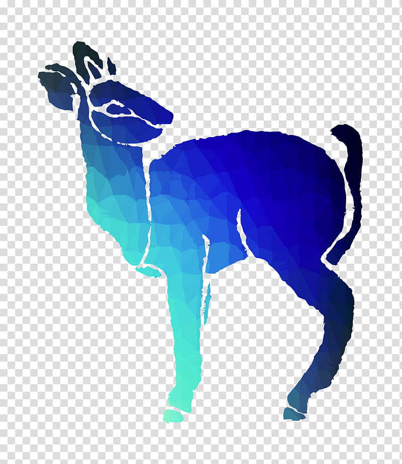 Llama, Reindeer, Cattle, Dog, Camel, Cobalt Blue, Silhouette, Antelope transparent background PNG clipart