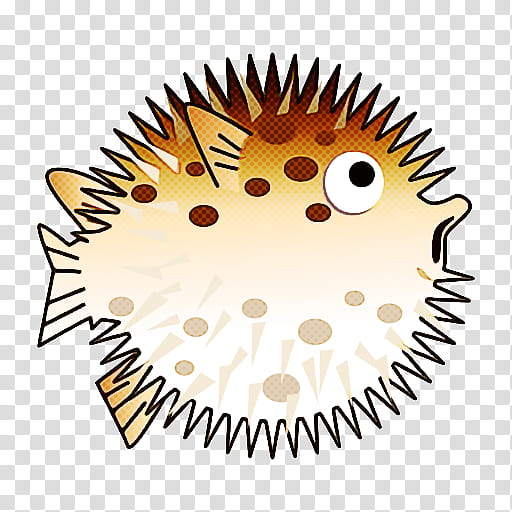 porcupine fishes cartoon hedgehog line, Erinaceidae, Smile transparent background PNG clipart