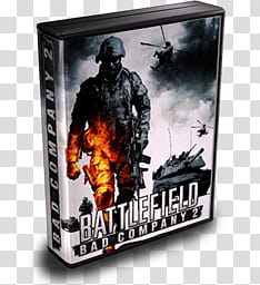 case GameIcon , Battlefield_Badcompany, Battlefield Bad Company  DVD case transparent background PNG clipart