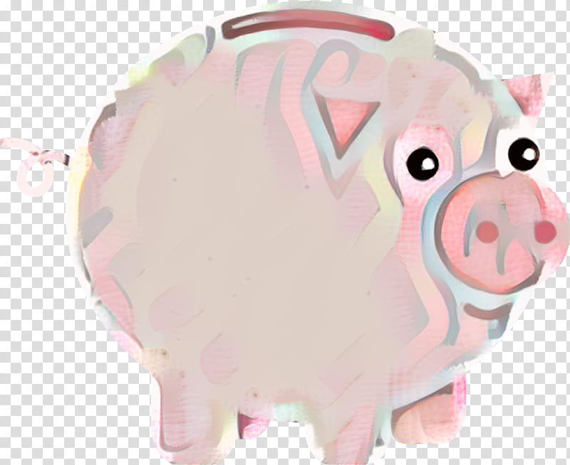 Pig, Piggy Bank, Pink M, Snout, Suidae, Cartoon, Live, Money Handling transparent background PNG clipart