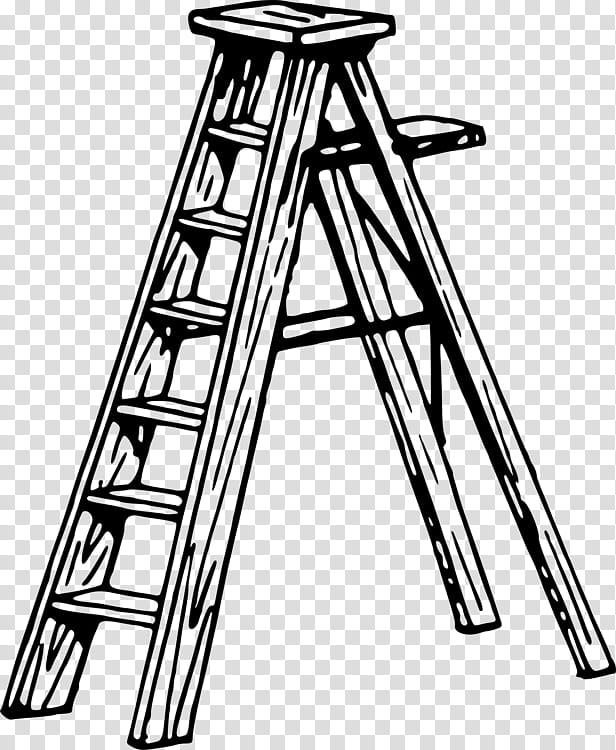 Ladder, Drawing, Line Art, Cartoon, Ladder Logic, Wood, Lumber, Escabeau transparent background PNG clipart