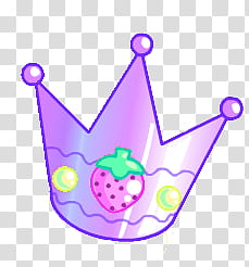 Crowns, purple and pink fruit graphic crown illustration transparent background PNG clipart