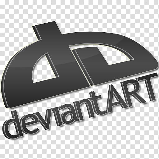 logo icons, dA black, Deviant Art logo transparent background PNG clipart