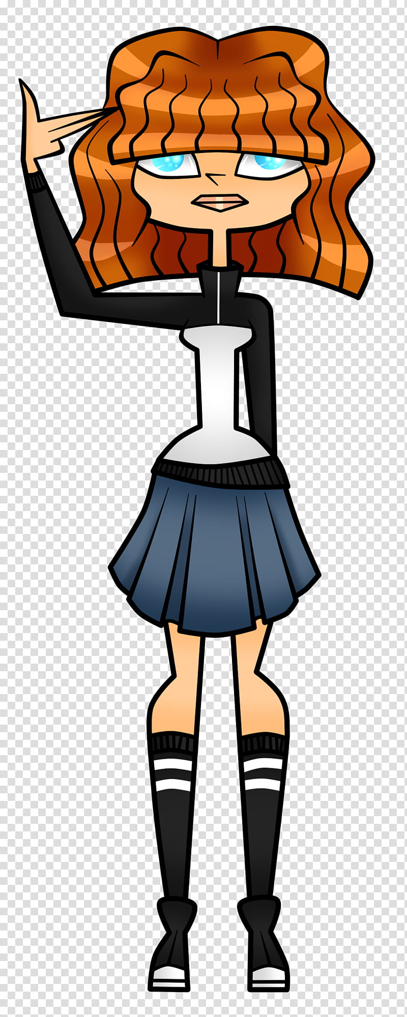 Total Drama Crimson as Kim Pine transparent background PNG clipart