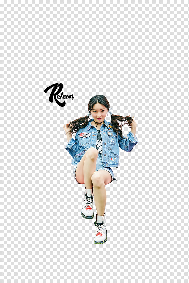 Kim Chungha, woman holding her tied hair transparent background PNG clipart
