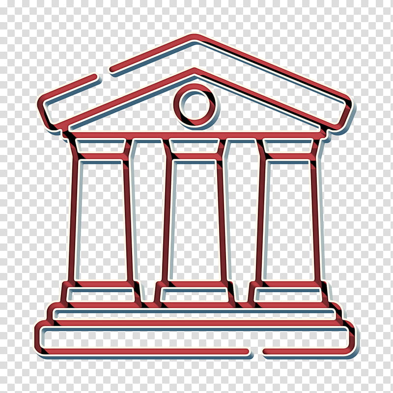 Courthouse icon Law and Justice icon Court icon, Line transparent background PNG clipart