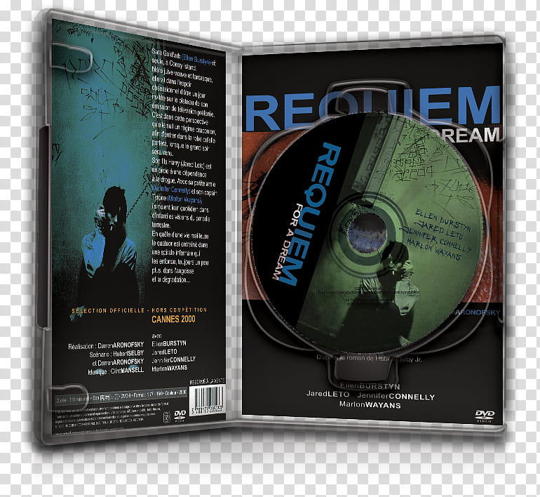 DvD Case Icon Special , Requiem for a Dream DvD Case Open transparent background PNG clipart