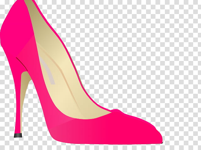 high heels footwear pink basic pump court shoe, Magenta, Leather transparent background PNG clipart