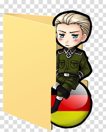 German folder icon Hetalia, yellow folder illustration transparent background PNG clipart
