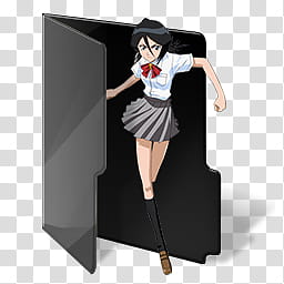 Bleach Icon Folder I Volume   , Rukia (School) transparent background PNG clipart