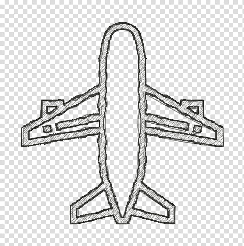 Airplane icon Plane icon Shipping and Delivery icon, Line Art, Wing, Coloring Book, Aircraft, Narrowbody Aircraft, Vehicle, Airliner transparent background PNG clipart