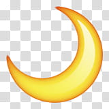 emojis, crescent moon transparent background PNG clipart