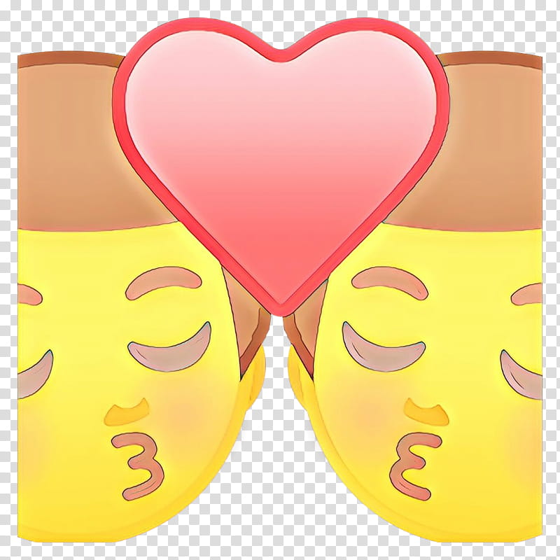 Heart Emoji, Cartoon, Emoticon, Kiss, Smiley, Woman, Yellow, Love transparent background PNG clipart