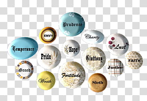 Vintage wallets extras, assorted-color-and-shape decors transparent background PNG clipart thumbnail