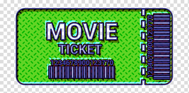 cinema icon film icon movie icon, Theater Icon, Ticket Icon, Green, Technology, Hardware Programmer, Rectangle transparent background PNG clipart