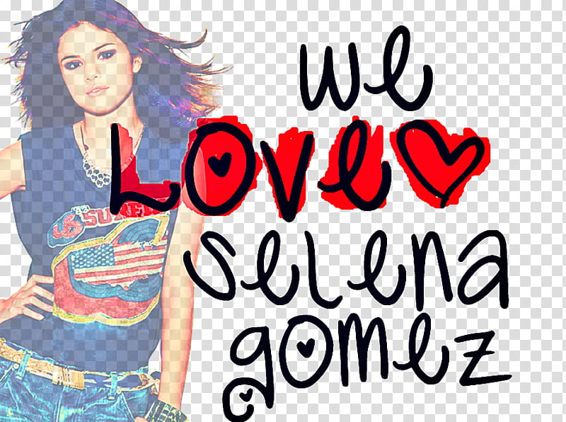 texto We Love Selena Gomez transparent background PNG clipart
