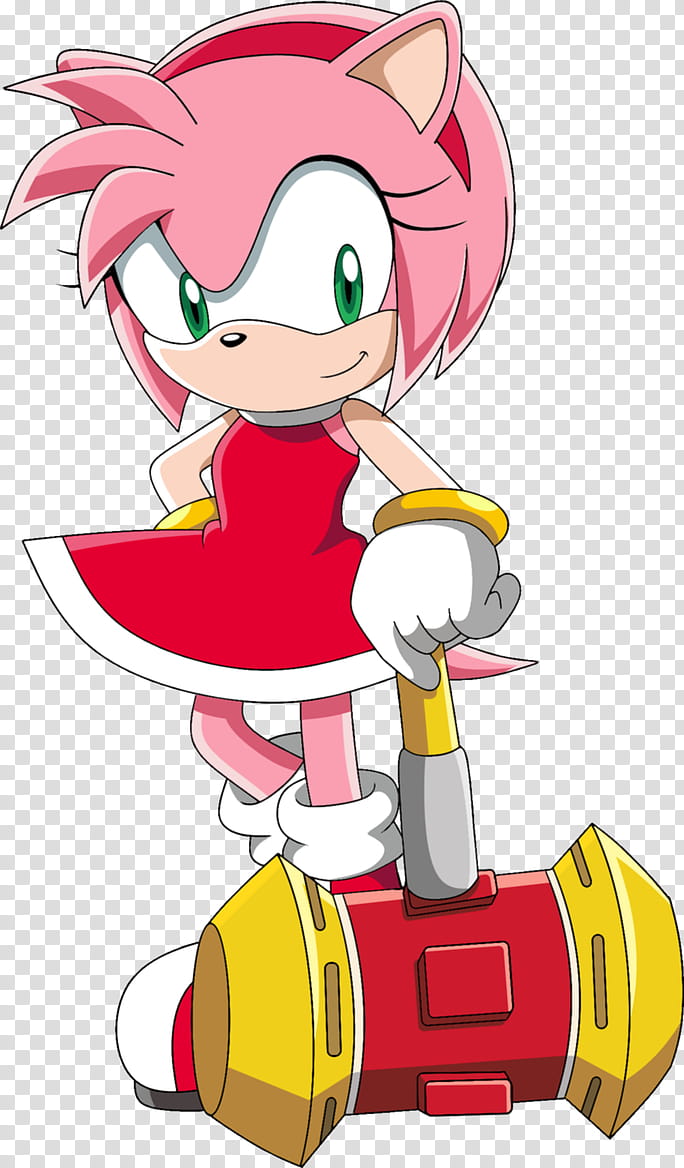 Amy Rose, anime character illustration transparent background PNG clipart