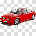 Cars icons, car.psd, red sedan transparent background PNG clipart