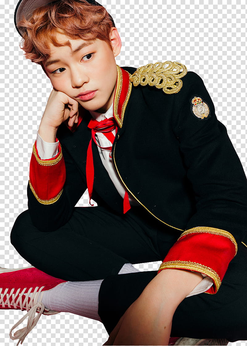 Chenle NCT DREAM , women's black and red long sleeve dress transparent background PNG clipart