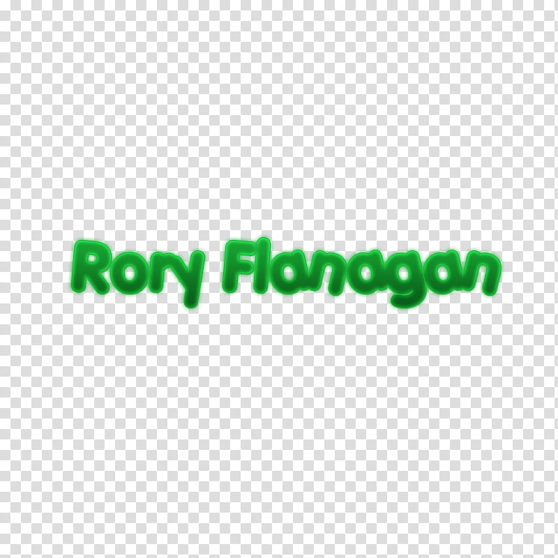 nombres personajes glee, green Rory Flanagan text transparent background PNG clipart