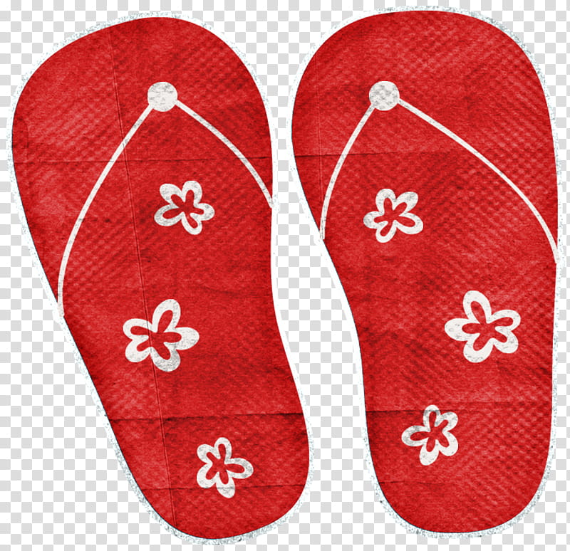 Summer s, pair of red-and-white floral slip-on sneakers illustration transparent background PNG clipart