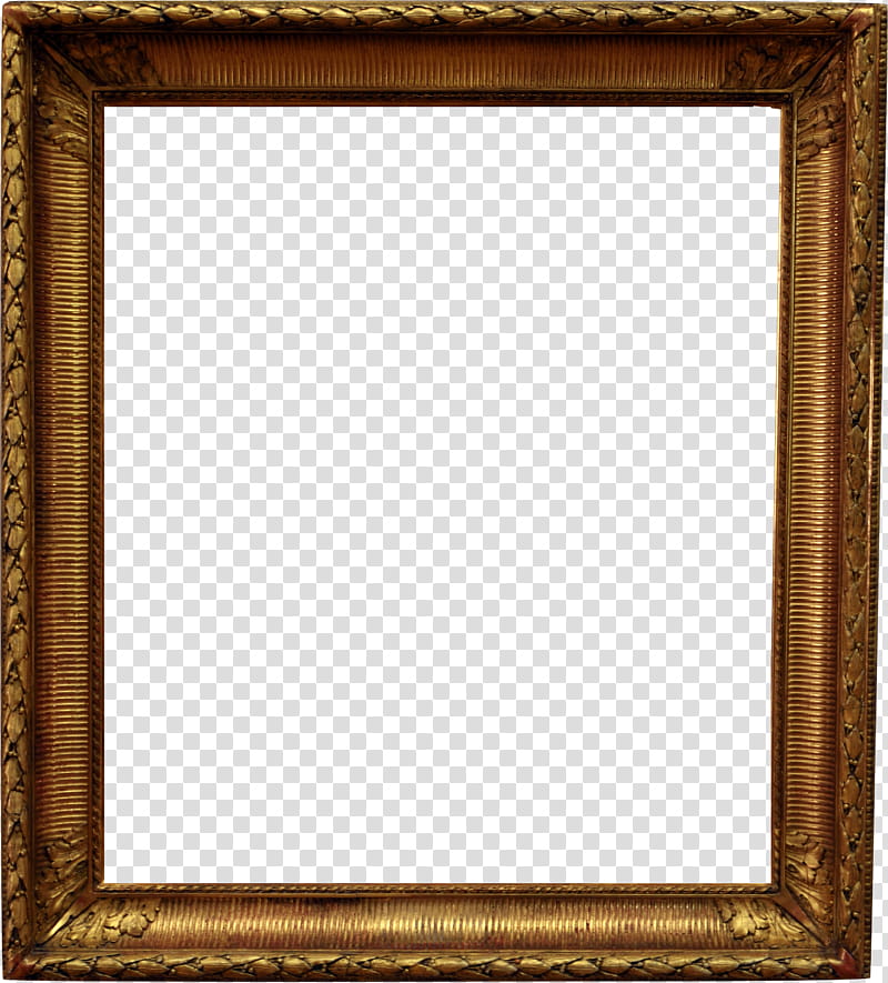 Frame  Cut Out, brown frame transparent background PNG clipart