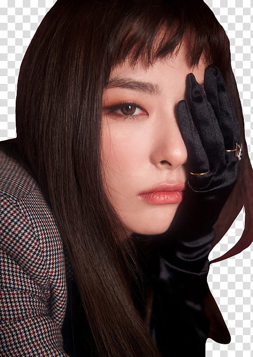 RED VELVET Perfect Velvet, woman wearing black gloves transparent background PNG clipart