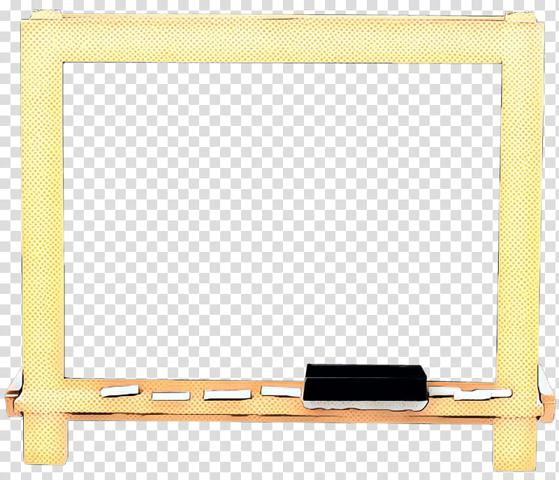 Vintage Retro Frame, Pop Art, Rectangle, Frames, Yellow, Laptop, Brass transparent background PNG clipart